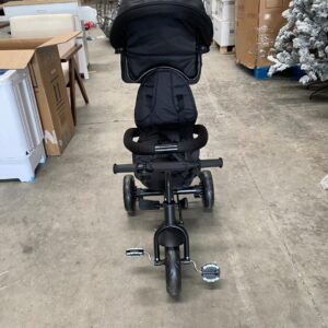 Triciclo para Bebé 4 en 1 con Capota y Mango para Padres – Tipo Carriola, Asiento Acolchonado