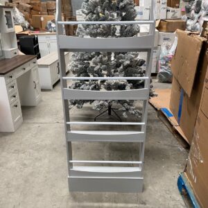 Zapatera organizadora alta color gris con varios niveles